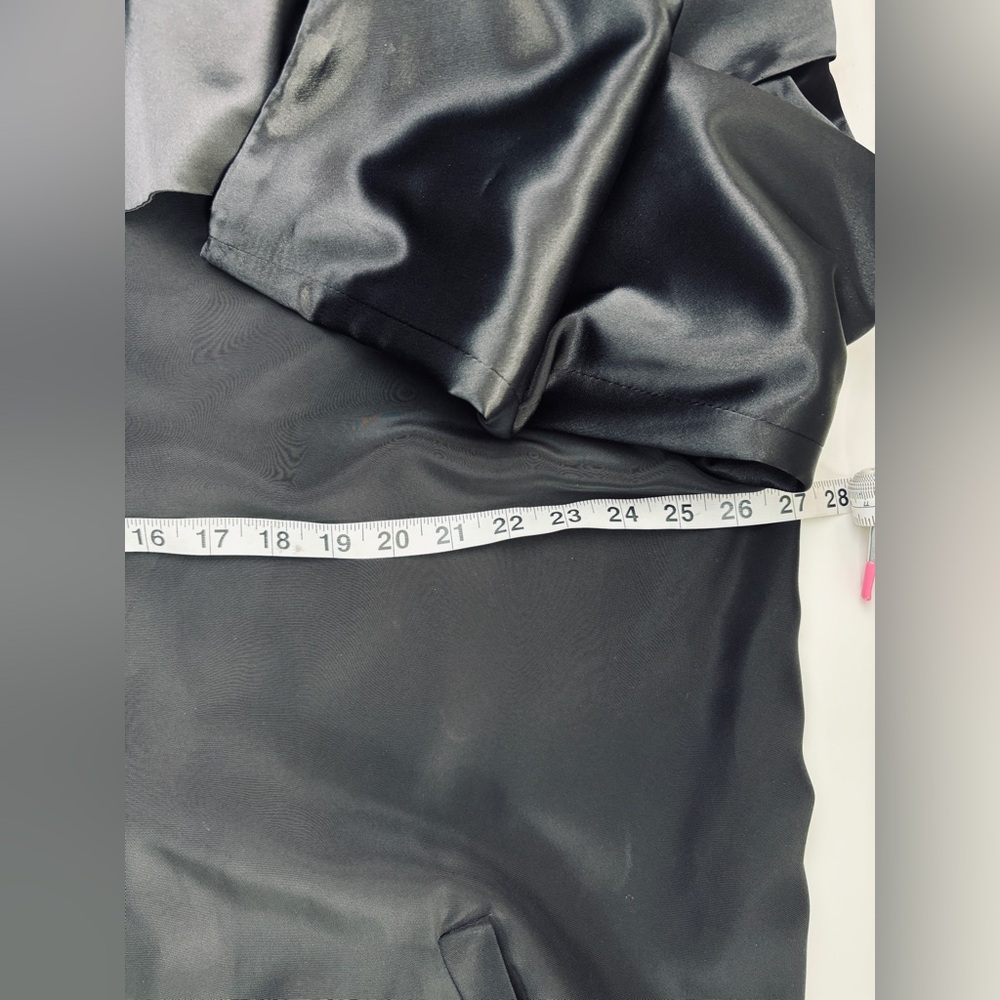 Roland Mouret Black Relaxed Fit Satin Sleeves & Collar “Orion” Opera Coat Sz 2/6 - Picture 14 of 14